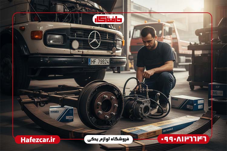 قطعه اصلی در کامیون بنز ده تن